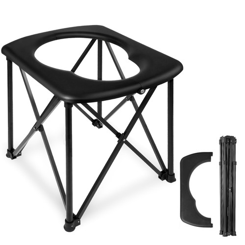 Camping toilet with non - with, porous