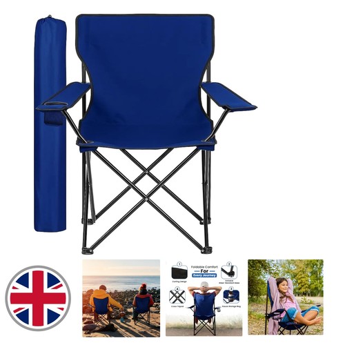 Durable blue folding camping - blue,