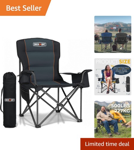 Heavy duty camping chair with - chair,