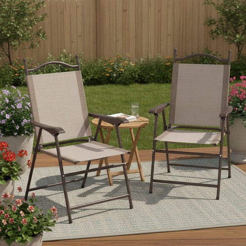 Folding garden chairs set - garden, 2