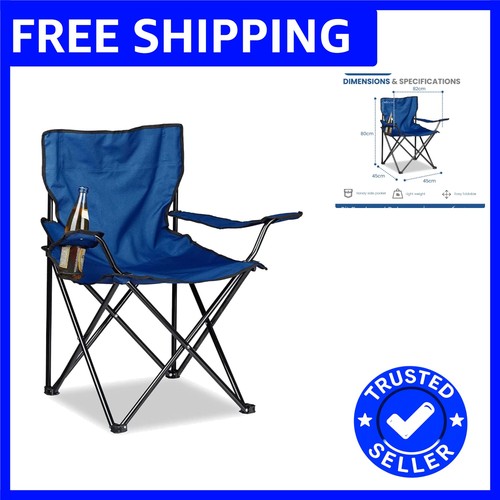 Portable blue folding camping - blue,