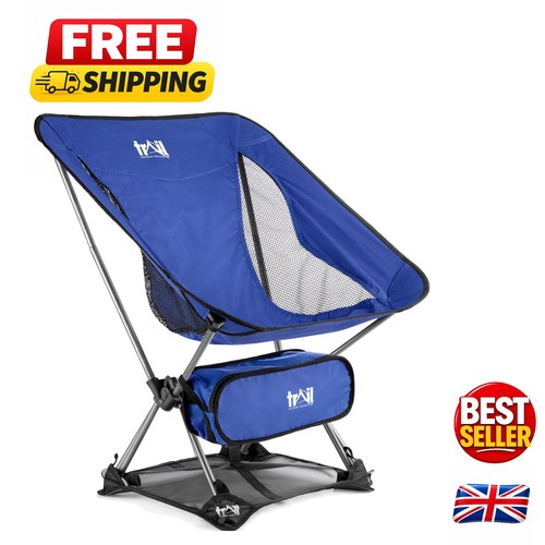 Compact blue folding camping - blue,