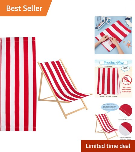 Portable red and white - red, striped