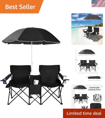 Seat folding loveseat - 2-seat, with